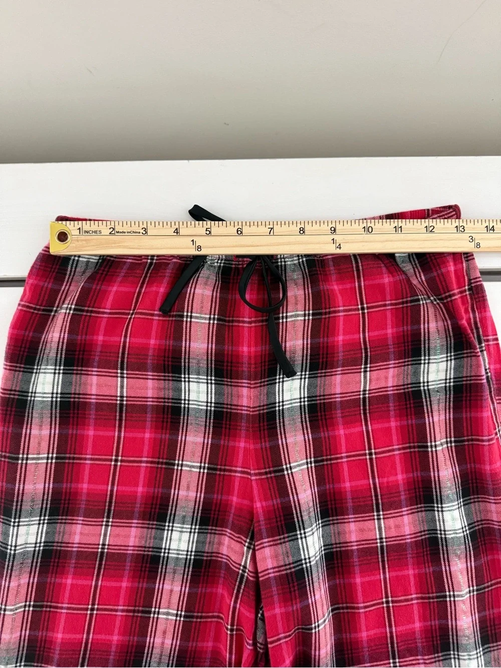 Victoria’s Secret Plaid Pajama Set XS Red Pink Button Up Pants